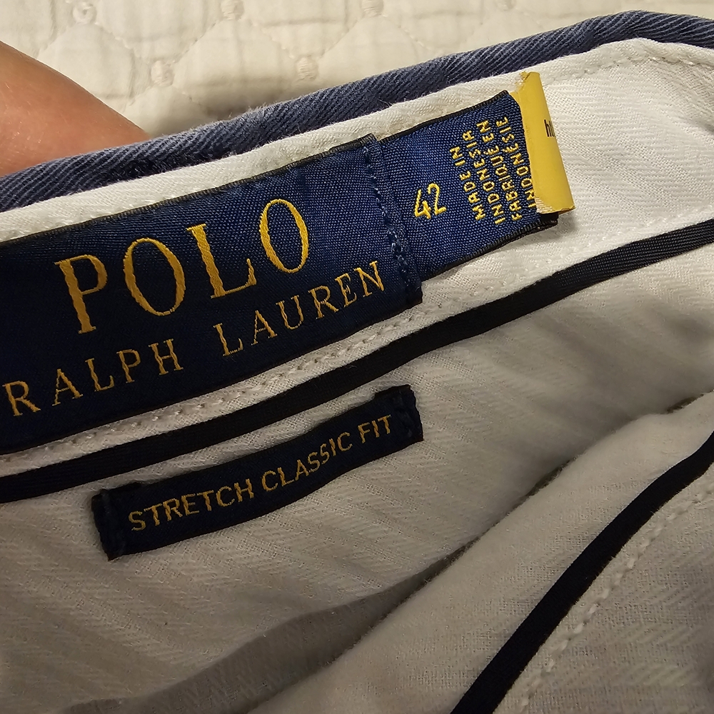 $99 Polo Ralph Lauren Men's Blue Embroidered Stretch Classic Fit Size 42 - Picture 4 of 4